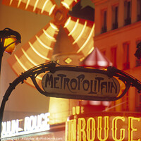 Buy canvas prints of Moulin Rouge Paris nightlife  by Chris Warren