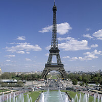 Buy canvas prints of Eiffel Tower Trocadero Paris by Chris Warren