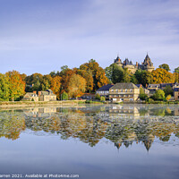 Buy canvas prints of Autumn colours at Chateau de Combourg Brittany by Chris Warren