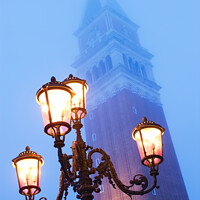 Buy canvas prints of Campanile from Doges Palace  St Marks Square Venic by Chris Warren