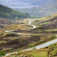 Buy canvas prints of Loch Maree from Glen Docherty Ross and Cromarty Ro by Chris Warren