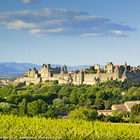 Buy canvas prints of La Cite Carcassonne France by Chris Warren