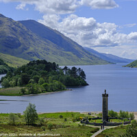 Buy canvas prints of Glenfinnan Monument Loch Shiel Highland Scotland by Chris Warren