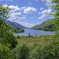 Buy canvas prints of Glenfinnan Monument Loch Shiel Highland Scotland by Chris Warren