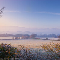 Buy canvas prints of Winter sunrise Brecon Beacons Wales by Chris Warren