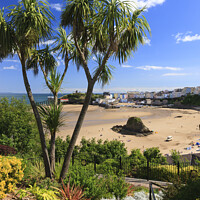 Buy canvas prints of Tenby Harbour & North beach Tenby Pembrokeshire by Chris Warren