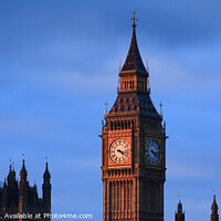 Buy canvas prints of Big Ben London in the evening light by Chris Warren