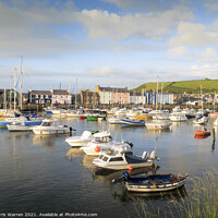 Buy canvas prints of Aberaeron Harbour Ceredigion Wales by Chris Warren