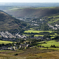 Buy canvas prints of Price Town and Ogmore Vale Greater Ogmore Valley B by Chris Warren