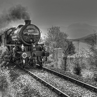 Buy canvas prints of The Jackobite steamtrain ! by Peter Mclardy