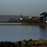 Buy canvas prints of Largs shorefront by Peter Mclardy