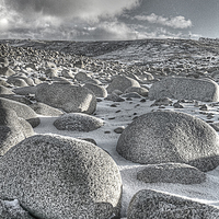 Buy canvas prints of Boulders in the snow ! by Peter Mclardy