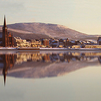 Buy canvas prints of Largs Bay reflections by Peter Mclardy