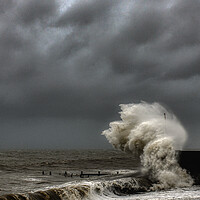 Buy canvas prints of harbour storm by Andrew chittock