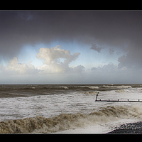 Buy canvas prints of Storm Aberaeron by Andrew chittock