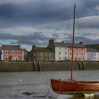 Buy canvas prints of Aberaeron Harbor,west Wales.uk by Andrew chittock