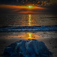 Buy canvas prints of rock south beach sunset by Andrew chittock