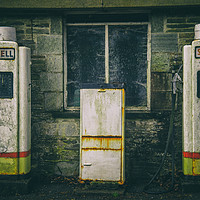 Buy canvas prints of the old petrol station  by Andrew chittock