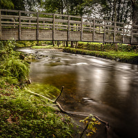 Buy canvas prints of Foot bridge by Andrew chittock