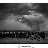 Buy canvas prints of Storm Dennis  by Andrew chittock