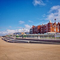 Buy canvas prints of North Promenade in Blackpool. by Victor Burnside