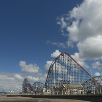 Buy canvas prints of Blackpool Fun Fair by Victor Burnside