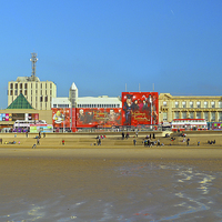 Buy canvas prints of Blackpool Promenade by Victor Burnside