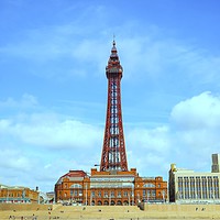 Buy canvas prints of Blackpool Tower. by Victor Burnside