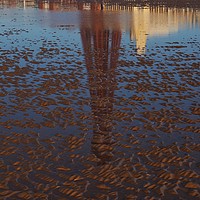 Buy canvas prints of Blackpool Beach.  by Victor Burnside