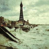Buy canvas prints of Blackpool Storm. by Victor Burnside