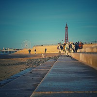 Buy canvas prints of Blackpool Beach. by Victor Burnside