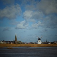 Buy canvas prints of Lytham Windmill by Victor Burnside
