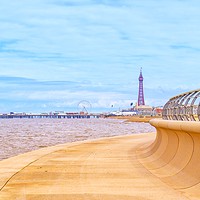 Buy canvas prints of Blackpool Promenade  by Victor Burnside