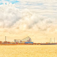 Buy canvas prints of South Pier,Blackpool. by Victor Burnside