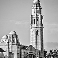 Buy canvas prints of The White Church   by Victor Burnside