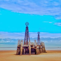 Buy canvas prints of Jetty,St Anne’s, Lancashire,UK. by Victor Burnside