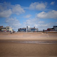 Buy canvas prints of Art Deco Building,Blackpool Promenade. by Victor Burnside