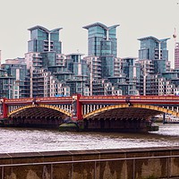 Buy canvas prints of Vauxhall Bridge    by Victor Burnside
