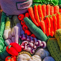 Buy canvas prints of Knitted Vegetables                                 by Victor Burnside