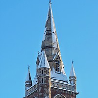 Buy canvas prints of Church Steeple                                     by Victor Burnside