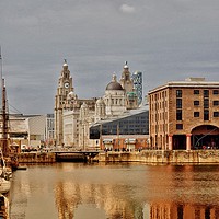 Buy canvas prints of Albert Dock,Liverpool,UK. by Victor Burnside