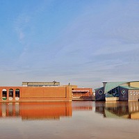 Buy canvas prints of St Anne’s Lifeboat Station and Marine Lake   by Victor Burnside
