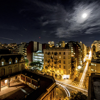 Buy canvas prints of Full Moon Buenos Aires by Matthew Davis