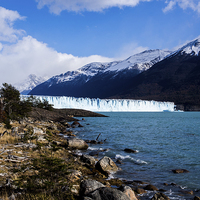 Buy canvas prints of Glacier on the Horizon by Matthew Davis