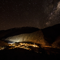 Buy canvas prints of Pisco Elqui en la Noche by Matthew Davis