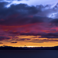 Buy canvas prints of Bariloche Sunrise by Matthew Davis