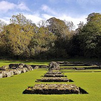 Buy canvas prints of Lesnes Abbey, 11th Century Ruins by Robert Cane