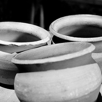Buy canvas prints of Clay pots in Dover castle by Robert Cane