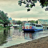 Buy canvas prints of Maidstone, Kent, River View by Robert Cane