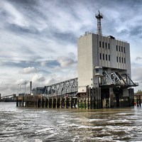Buy canvas prints of Woolwich Ferry, Docking Station by Robert Cane